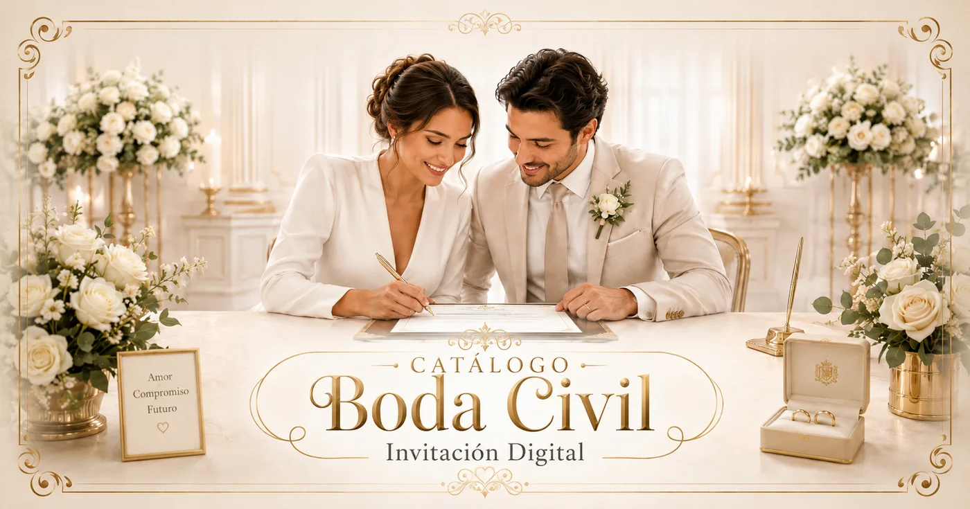 Catálogo de Boda Civil — InvitaStudio